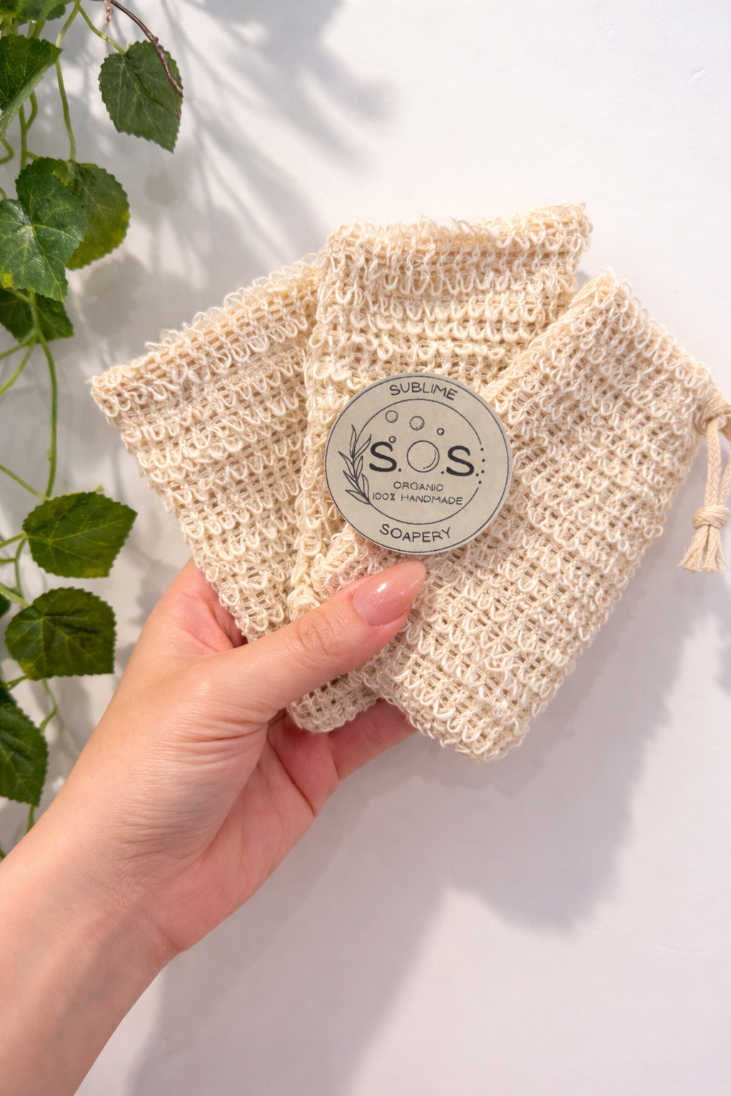 Natural Sisal Soap Pouch